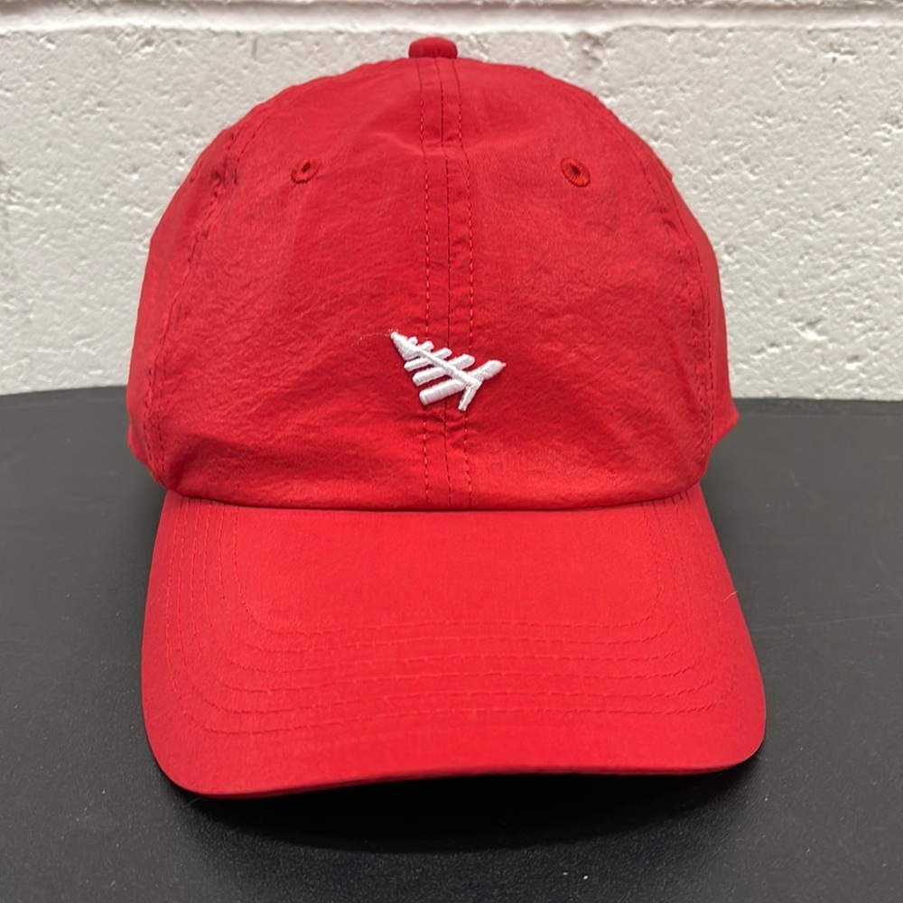 Paper Plane nylon red hat
